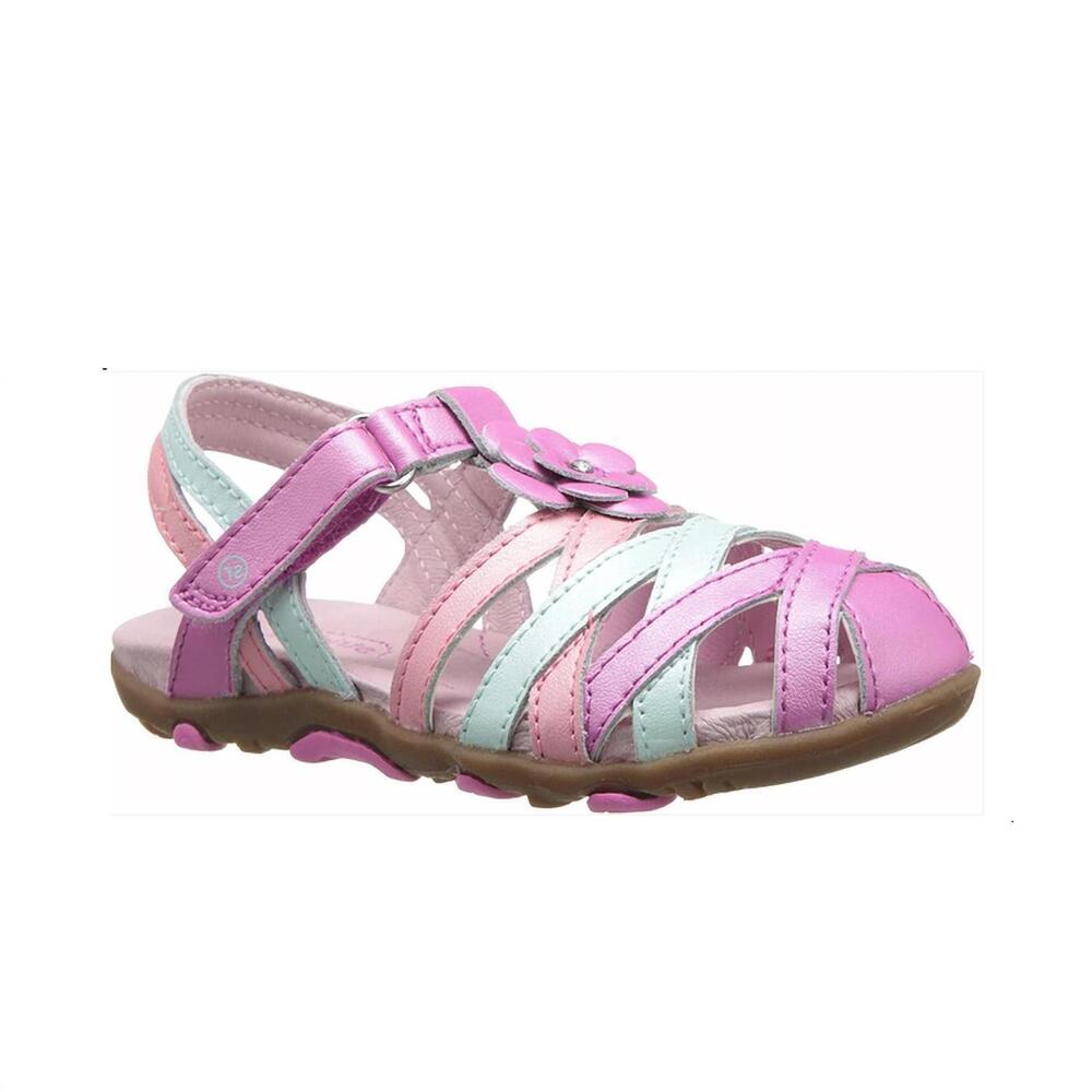 NEW STRIDE RITE little kids' lily sandal in pink/white